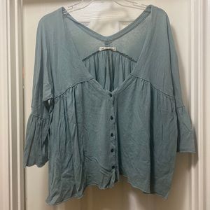 Free People green tunic